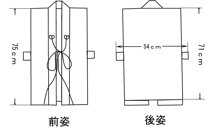 おみごろも　御忌衣　小忌衣 ブロードver.　名入れ、家紋、社紋入れ、出来ます。奉納も出来ます。特大サイズ。