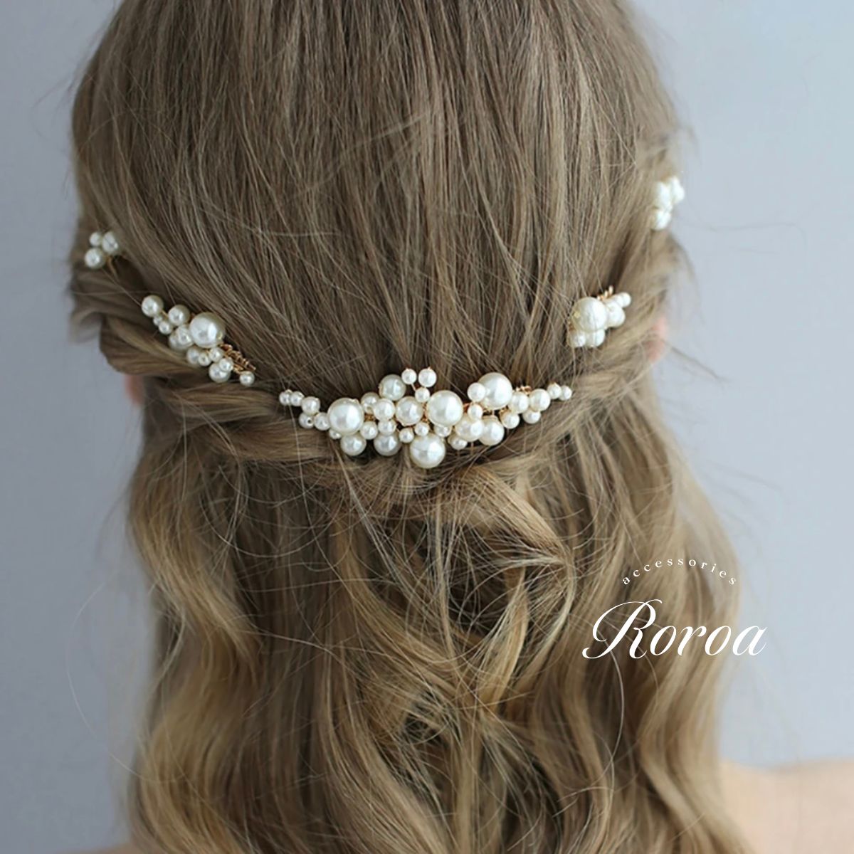 ヘッドドレス パール 髪飾り ヘアアクセサリー 結婚式 小枝アクセサリー かんざし ...