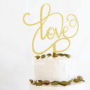 ケーキトッパー ウェディング ゴールド 結婚式 love ウエディング ケーキ ウェディングケーキ ブライダル 飾り 飾り付け ウエディングケーキ フォトウェデ...