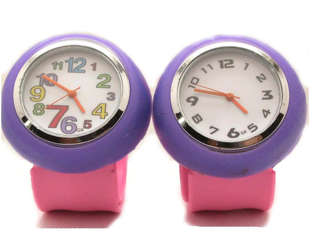 メンズ時計/レディース時計/子供時計/オモチャ/ファション時計/カラフル時計/巻きつく時計/シリコーン時計/ゼリー時計/腕時計/(丸)パープルピンク! 10P0...