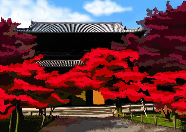 似顔絵用背景　〜京都　南禅寺〜　