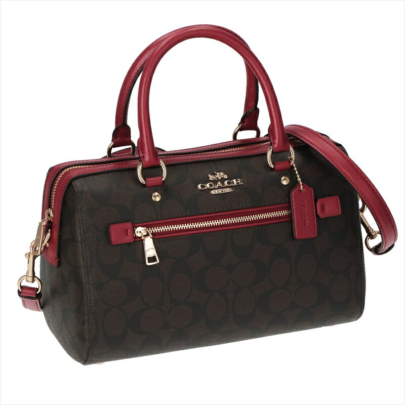 ڴָꥻۥ COACH ϥɥХå 83607 Brown 1941 Red PVC/쥶