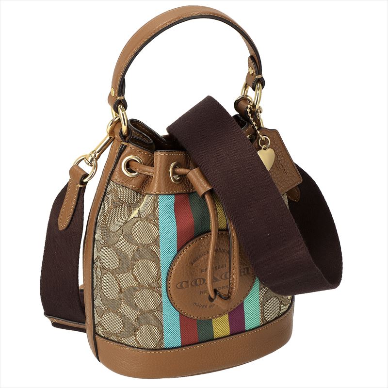 ڴָꥻۥ COACH ϥɥХå C5639 KHAKI/REDWOOD MULTI