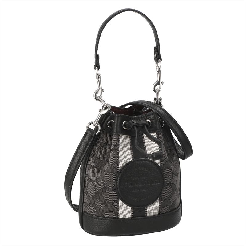 ڴָꥻۥ COACH ϥɥХå C8322 BLACK SMOKE BLACK MULTI