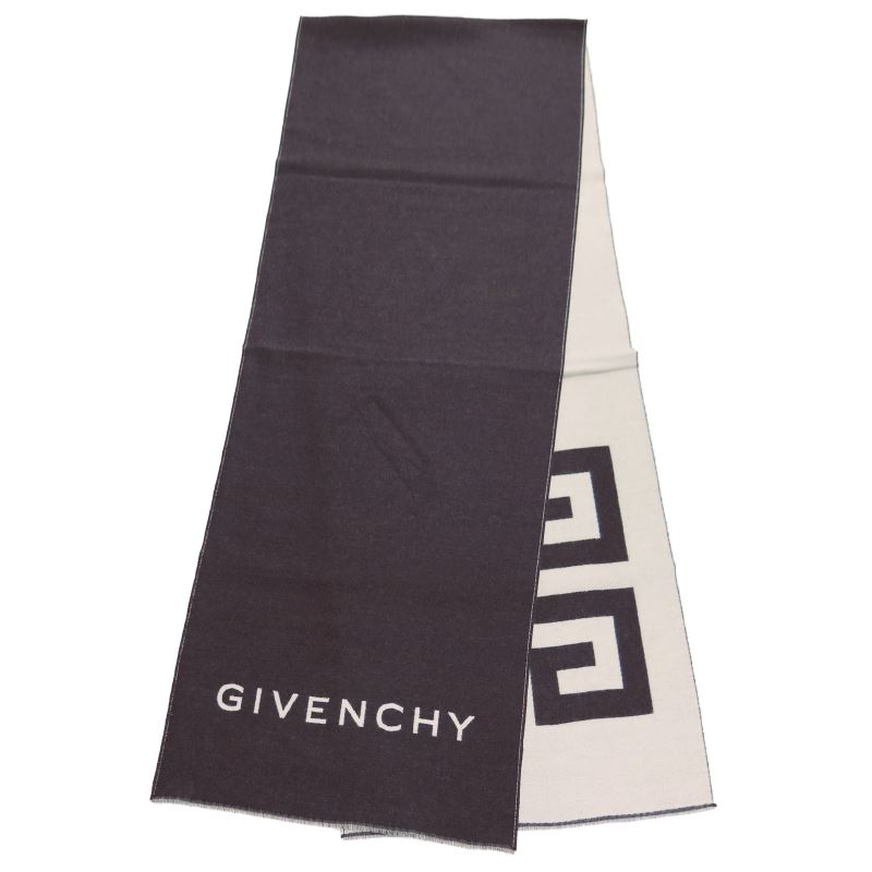 【期間限定セール】ジバンシー GIVENCHY マフラー GV3518-J4546 BROWN/WHITE Wo/Si