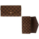 ルイヴィトン ダミエ 財布（レディース） ルイヴィトン LOUIS VUITTON 長財布 レディース N63209 ダミエ ポルトフォイユ・サラ