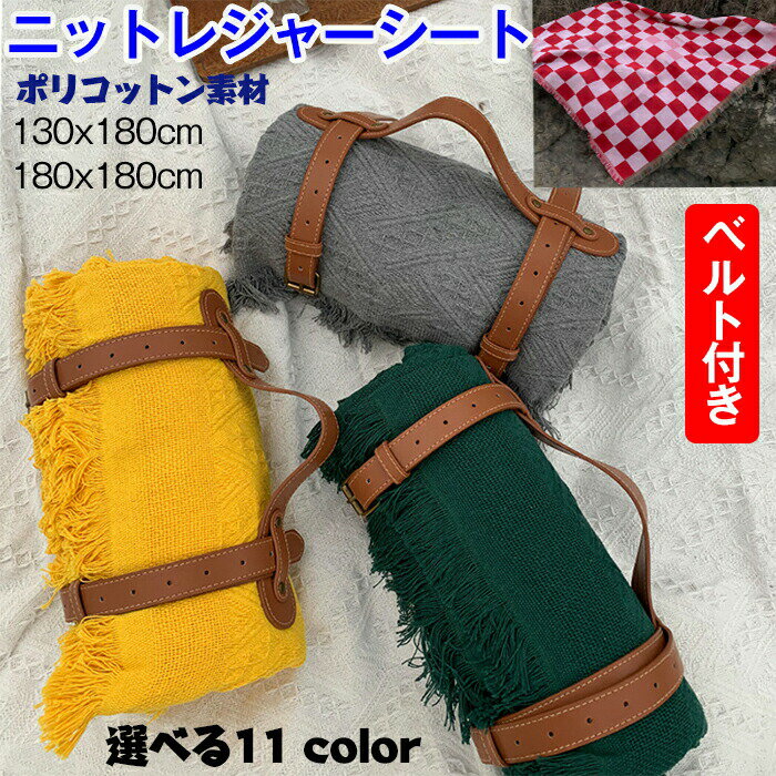 休闲垫单 - レジャーシート 厚手 大判 ピクニックシート キャンプブランケット 毛布 ラグ 北欧風 180×180cm／130×180cm 耐磨性 オールシーズン 防塵カバー コンパクト収納 おしゃれ 運動会 お花見 遠足 テーブルクロス ソファカバー ひざ掛け 多用途