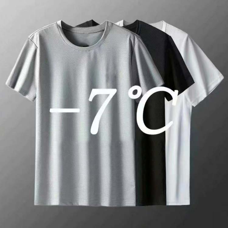 メンズ半袖Tシャツ 無地 ゆったり 接触冷感 吸湿速乾 クルーネック M〜10L 超大き...