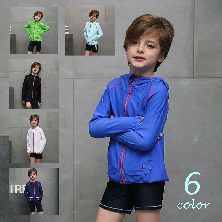 紫外線カット効果の高い子ども用ラッシュガード。単色にラインを入れたデザインは、日常の羽織ものとしての使用もオシャレ。タウンユースにアウトドアにと活躍度大の1着です。【サイズについて】100（身長95～105CM着用）110（身長105～115CM着用）120（身長115～125CM着用）130（身長125～135CM着用）140（身長135～145CM着用）150（身長145～155CM着用）【カラーについて】生産ロットにより柄の出方や色の濃淡が多少異なる場合がございます。お使いのモニターや撮影時の光の加減などにより画像と実際の商品のカラーが若干異なる場合もございます。【サイズについて】測り方により誤差が生じる場合がございます。同じサイズでもカラーやデザインによって大きさが異なる場合もございます。【衣類・バッグ等、縫製品について】海外製品の為、縫製基準が日本と異なるケースもあることから縫製が甘い・雑・糸の始末ができていない等が見受けられる場合もございます。※上記理由による返品、交換はお断りする場合がございます※紫外線カット効果の高い子ども用ラッシュガード。単色にラインを入れたデザインは、日常の羽織ものとしての使用もオシャレ。タウンユースにアウトドアにと活躍度大の1着です。【サイズについて】100（身長95～105CM着用）110（身長105～115CM着用）120（身長115～125CM着用）130（身長125～135CM着用）140（身長135～145CM着用）150（身長145～155CM着用）【カラーについて】生産ロットにより柄の出方や色の濃淡が多少異なる場合がございます。お使いのモニターや撮影時の光の加減などにより画像と実際の商品のカラーが若干異なる場合もございます。【サイズについて】測り方により誤差が生じる場合がございます。同じサイズでもカラーやデザインによって大きさが異なる場合もございます。【衣類・バッグ等、縫製品について】海外製品の為、縫製基準が日本と異なるケースもあることから縫製が甘い・雑・糸の始末ができていない等が見受けられる場合もございます。※上記理由による返品、交換はお断りする場合がございます※
