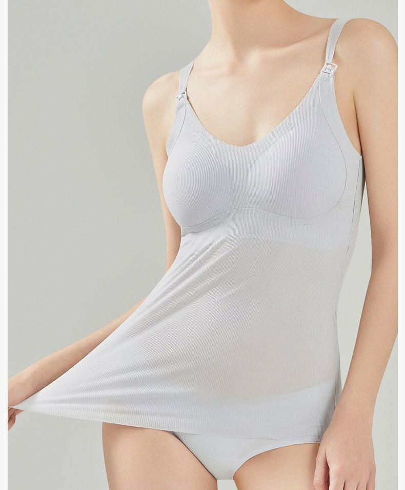 カップ付きキャミソール マタニティーブラ マタニティ肌着 授乳ブラ ブラトップ レ...