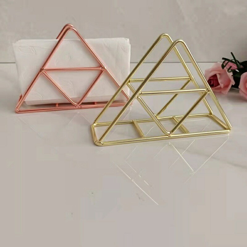 ハピネスストアのナプキンスタンド ナプキンホルダー ナプキン立て 紙ナプキン ペーパーナプキン 卓上 三角形 金属製 おしゃれ 自宅 レストラン 喫茶店｜アングル3