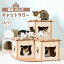 猫用 爪とぎ キャットタワー 2Fプラス 猫 段ボール スクラッチャー 二階建て ねこ 爪磨き またたび おもちゃ トイ 運動不足 ストレス解消 ダンボール 6,050円