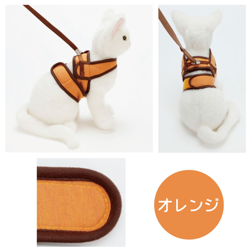 ペティオ エニーキャット ハーネス シンプル S 猫 ハーネス ベスト 猫用 胴輪 引き...