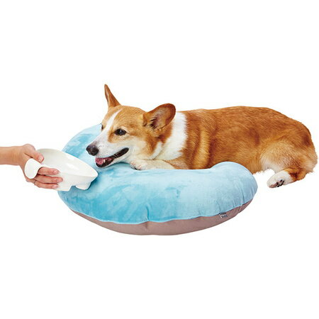 円型のビーズクッションで楽な体制を保持 ペティオ Zuttone 老犬介護用 姿勢を保持するやさしいビーズクッション 中 犬 猫 クッション 介護用品 Petio 犬用 ずっとね 洗濯可 シニア 限定品 防水 猫用