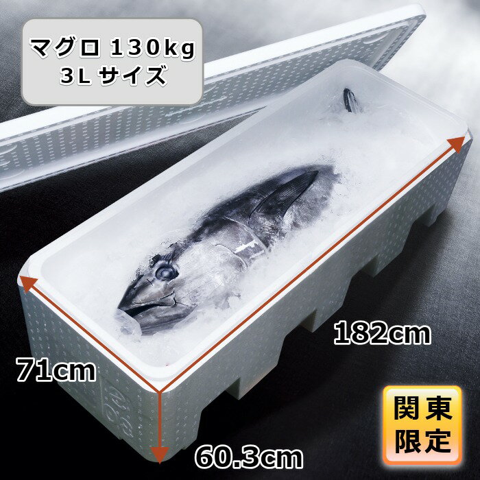 【5％OFF 11/27 01:59まで】関東限定 チャーター 発泡スチロール 箱 魚 超特大 大箱 大型 マグロ まぐろ一本入れ マグロ専用 鮪用 クーラーボックス 容器 保冷箱 保冷 保温 釣り 丈夫 頑丈 丈夫 釣り レジャー 3Lサイズ【幅710×奥行1820×高さ603】【YMG-130】
