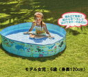 【イガラシ】【空気入れ不要】ガーデンプール【120cm】 水遊び ビニール プール POOL 小さい 子供用