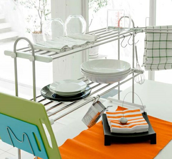 【TAKUBO】【タクボ】置棚【2段】PP2-90LK【幅52〜91cm】【お買得セット:付属品有】調理小物置き 流し台 水切り キッチン収納 置くだけ設置