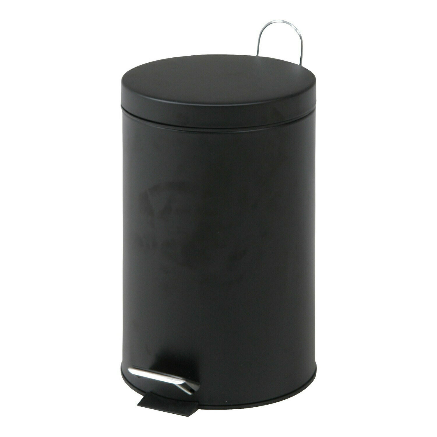 Rakuten - 【在庫限り】【不二貿易】スチール ラウンド ペダルペール　12L　BK（FTB001-12-BK）