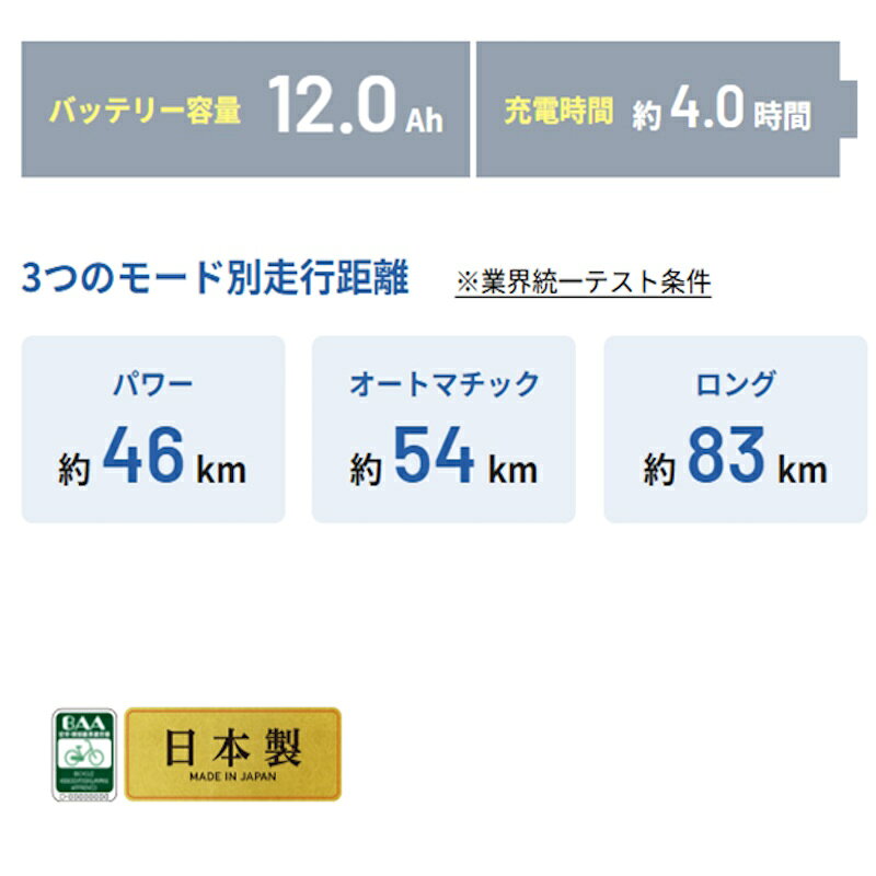 電動自転車 パナソニック ビビL 26型 12.0Ah BE-FL634 2025年 自社便エリア送料無...