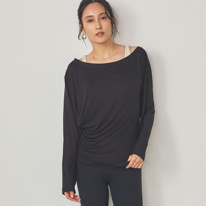 【1000円offクーポン】ヨガウェア トップス 長袖 レディース ロンT Tシャツ 体型カ...