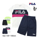 【夏物処分】 Tシャツ ハーフパンツ 上下セット FILA フィラ ジュニア キッズ 女の子 半袖 子供 セットアップ 吸汗速乾 130cm 140cm 150cm 160cm