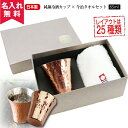 【名入れ無料】【日本製】CNE-981 純銅冷酒カップ&今治タオルセット 65ml (名入れタンブラー 名入れグラス 名入れカップ オリジナル) 即日可 おすす...