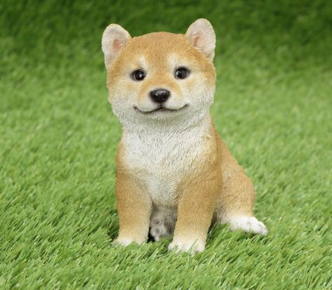柴犬 子犬 ガーデニング 犬 置物 インテリア 動物 オブジェ 子犬