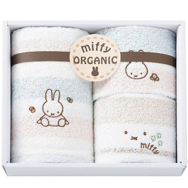 内祝い お返し ミッフィー miffy キャラクター グッズ タオル ギフト フェイスタオル ウォッシュタオル セット 詰め合わせ オーガニック 出産内祝い 結婚内祝い 結婚祝い 出産祝い 引き出物 香典返し 快気祝い お祝い返し 引越し 挨拶 お礼 プレゼント 2287-25909