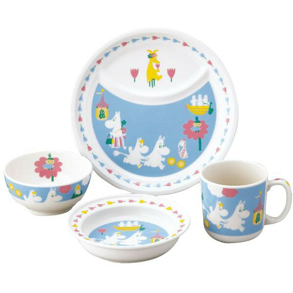 内祝い お返し 送料無料 ムーミン キャラクター グッズ ギフト ムーミンお子様食器 4ピース セット 詰め合わせ 離乳食 子ども用 ランチプレート 出産内祝い 結婚内祝い 結婚祝い 出産祝い 引き出物 香典返し 快気祝い お祝い返し 引越し 挨拶 お礼 プレゼント MM1200-113