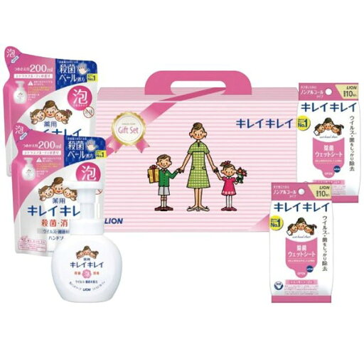 内祝い お返し ライオン 石鹸 せっけん お中元 夏ギフト ギフト キレイキレイ 薬用 ハンドソープ 泡タイプ 本体 詰め替え セット 詰め合わせ 除菌 殺菌 消毒 出産内祝い 結婚内祝い 結婚祝い 出産祝い 引き出物 香典返し 快気祝い お祝い返し 引越し 挨拶 お礼 LKG-15V