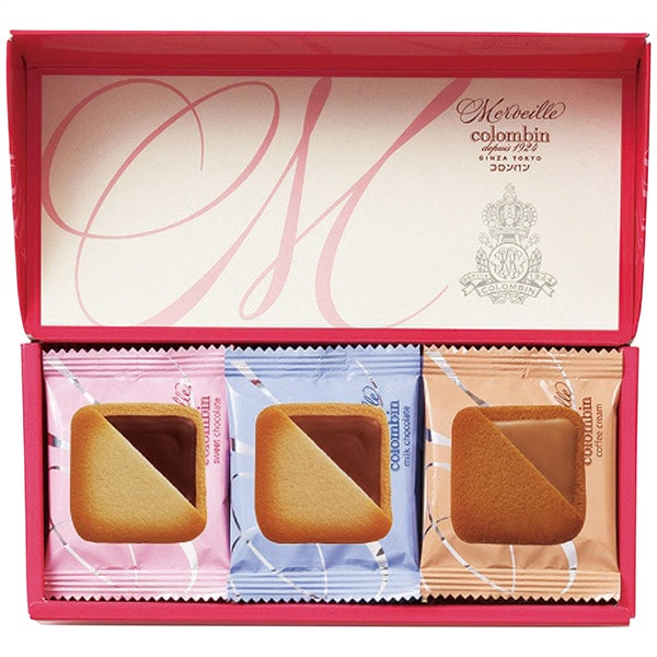 スイーツ ギフト お菓子 焼き菓子 銀座コロンバン東京 メルヴェイユ チョコサンドクッキー セット 詰め合わせ 個包装 食品 内祝い お返し 出産内祝い 結婚内祝い 結婚祝い 出産祝い 香典返し 快気祝い 引越し 挨拶 お礼 プレゼント 【包装済 外のし対応】