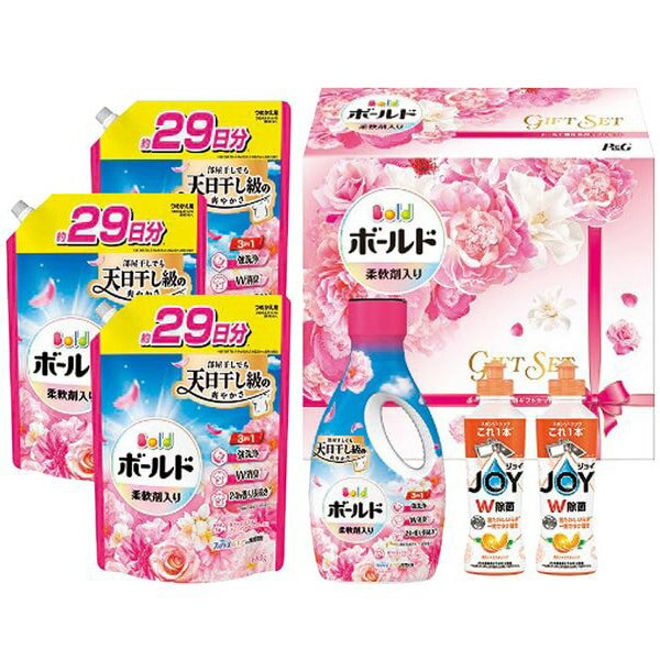 お歳暮 送料無料 P&G 洗剤 ギフト 洗濯用洗剤 液体洗剤 キッチン用洗剤 ボールド ジェル セット 詰め合..