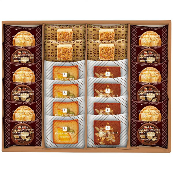 Rakuten - お中元 御中元 送料無料 スイーツ ギフト お菓子 洋菓子 焼き菓子 井桁堂 ガトーサンク 24個入 フィナンシェ フロランタン タルト セット 詰め合わせ 個包装 食品 グルメ 食べ物 お中元ギフト 2026 夏ギフト 贈り物 お返し 挨拶 お礼 会社 人気 おすすめ GC24