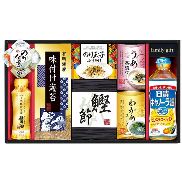 内祝い お返し 送料無料 日清オイリオ 油 食用油 調味料 ギフト 醤油 味付け海苔 鰹節 お茶漬け 即席スープ セット 詰め合わせ 常温 食品 出産内祝い 入学 卒業 祝い 結婚内祝い 結婚祝い 出産祝い 香典返し 快気祝い お祝い返し 引越し 挨拶 お礼 プレゼント NSO-40 (10)
