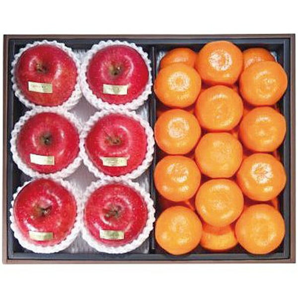 お歳暮 送料無料 フルーツ ギフト ダイワ果園 和歌山 有田みかん 約2.3kg 長野 サンふじ りんご 約1.5k..