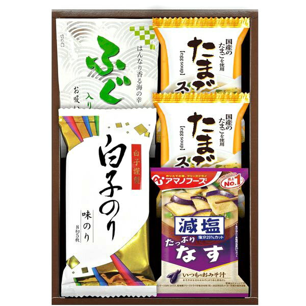 Rakuten - 海苔 母の日 ギフト 味付け海苔 味付のり 味付けのり 白子のり アマノフーズ フリーズドライ 味噌汁 セット 詰め合わせ 惣菜 ご飯のお供 食品 グルメ 内祝い お返し 出産内祝い 結婚内祝い 結婚祝い 出産祝い 香典返し 快気祝い 引越し 挨拶 お礼 プレゼント HGU15