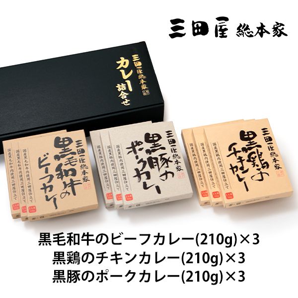 内祝い 内祝 お返し メーカー直送 送料無料 惣菜 ギフト カレー 3種 計9人前 セット 詰め合わせ 三田屋総本家 L 出産内祝い 入学 卒業 祝い 結婚内祝い 結婚祝い 出産祝い 引き出物 香典返し 快気祝い お祝い返し 引越し 挨拶 お礼 プレゼント 【代引不可】