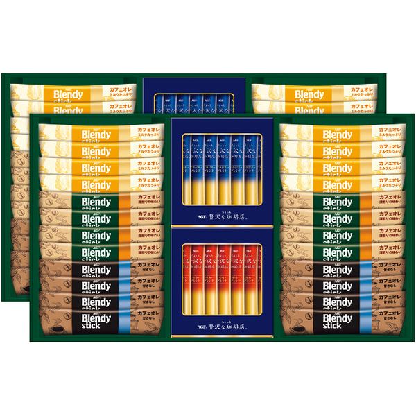 お歳暮 送料無料 コーヒー ギフト AGF ブレンディ インスタントコーヒー スティックコーヒー カフェオレ ブラック 無糖 珈琲 セット 詰め合わせ 食品 グルメ 御歳暮 2025 お歳暮ギフト 贈り物 お返し 挨拶 お礼 会社 ランキング 人気 おすすめ BZT-50
