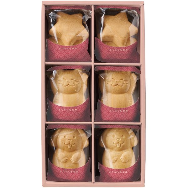 お歳暮 送料無料 スイーツ ギフト お菓子 和菓子 最中 菓匠八 ふくふくもなか 6個 セット 詰め合わせ 個包装 食品 グルメ 食べ物 ねこ いぬ かわいい 御歳暮 2025 お歳暮ギフト 贈り物 お返し 挨拶 お礼 会社 ランキング 人気 おすすめ HFM18