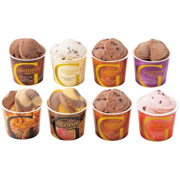 お歳暮 送料無料 ゴディバ スイーツ ギフト アイスクリーム アイスシーズナルコレクション 8個 セット ..