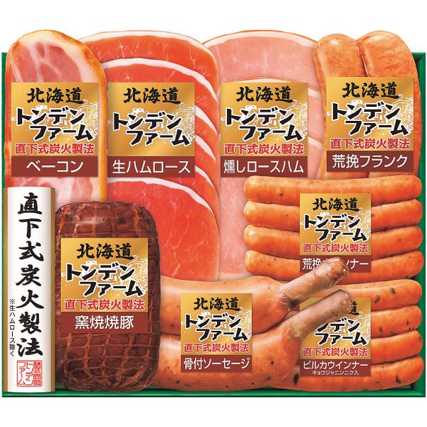 Rakuten - お中元 御中元 送料無料 ハム ギフト 北海道 トンデンファーム ロースハム ウインナー セット 詰め合わせ 肉 お肉 食品 グルメ 食べ物 お中元ギフト 2026 夏ギフト 贈り物 お返し 挨拶 お礼 会社 人気 おすすめ TNB-62