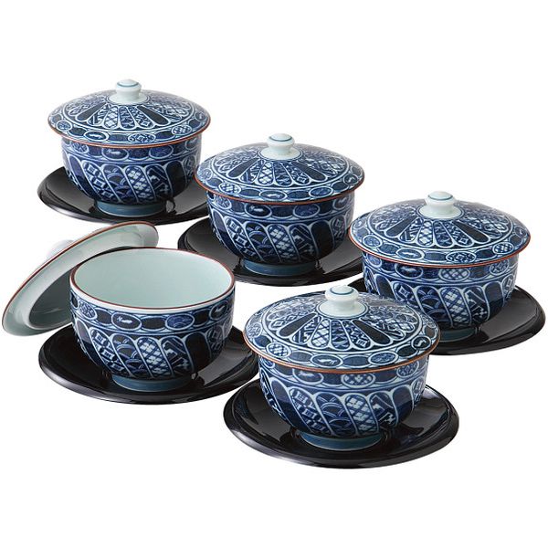 内祝い お返し 送料無料 食器 お歳暮 冬ギフト ギフト 湯飲み 湯呑み 波佐見焼 染付祥瑞 茶托付汲出揃 ..