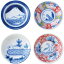 内祝い お返し 食器 ギフト 皿 小皿 豆皿 醤油皿 江戸っ子恐竜 しあわせ図鑑 まめ皿 4枚 セット 詰め合..