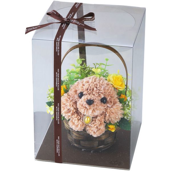 内祝い お返し 送料無料 花 お歳暮 冬ギフト ギフト アーティフィシャルフラワー フラワーパピー トイプードル アレンジ かわいい 犬 雑貨 造花 インテリア 出産内祝い 結婚内祝い 結婚祝い 出産祝い 引き出物 香典返し お祝い返し 引越し 挨拶 お礼 プレゼント 1000132672