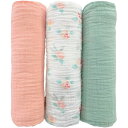 内祝い お返し 送料無料 ベビー用品 ギフト ベビー服 スワドルデザインズ モスリンブランケット 3枚 おくるみ セット 詰め合わせ 赤ちゃん 寝具 こども 新...