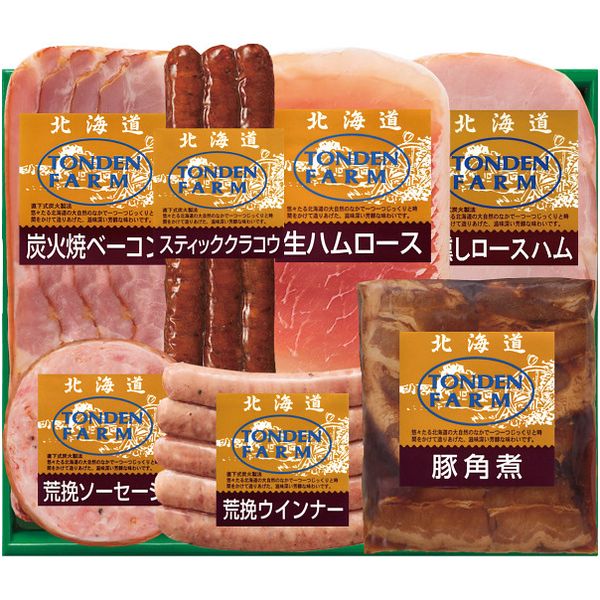 内祝い お返し 送料無料 ハム ギフト 北海道トンデンファーム ロースハム ウインナー セット 詰め合わせ 食品 グルメ 出産内祝い 結婚内祝い 結婚祝い 出産祝い 引き出物 香典返し お祝い返し 引越し 挨拶 お礼 プレゼント TF-5C メーカー直送 【代引不可】