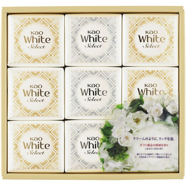 内祝い お返し せっけん 石鹸 ギフト 固形石鹸 ボディソープ 花王 ホワイトセレクト セット 詰め合わせ ボディケア 衛生日用品 消耗品 出産内祝い 結婚内祝い 結婚祝い 出産祝い 引き出物 香典返し お祝い返し 引越し 挨拶 お礼 プレゼント KWS-15