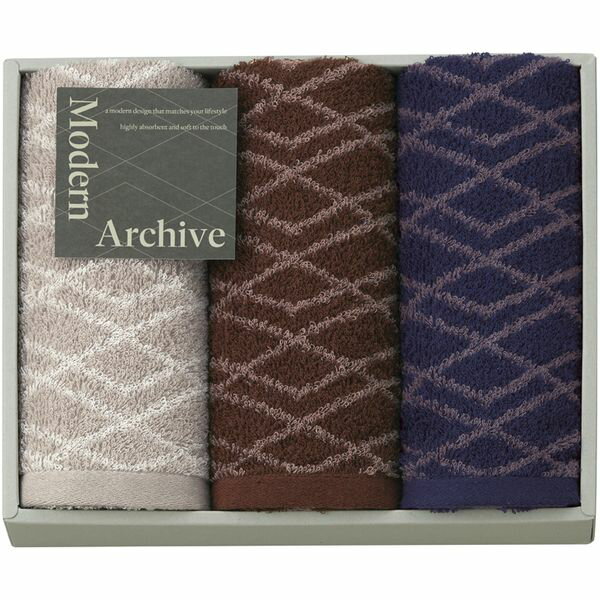 内祝い お返し 送料無料 タオル お中元 夏ギフト ギフト フェイスタオル 3P セット 詰め合わせ モダンアーカイブ 綿 コットン おしゃれ 高品質 高級 日本製 出産内祝い 結婚内祝い 結婚祝い 出産祝い 引き出物 香典返し 快気祝い お祝い返し 引越し 挨拶 お礼 MAC2530