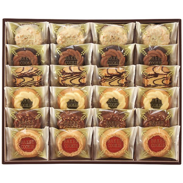 【3980円以上で送料無料】お菓子 御中元 お中元 ギフト 詰め合わせ 中山製菓 ベイクドクッキー (ロシアケーキ) 24個入 スイーツ チョコレート セット クッキー 焼き菓子 洋菓子 BCP-24 内祝い 内祝 お返し 出産内祝い 結婚内祝い 出産 結婚 プレゼント 食品 入学 卒業のサムネイル