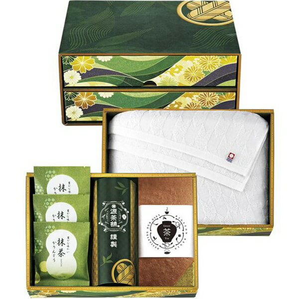 スイーツ ギフト お菓子 焼き菓子 宝乃菓 茶露の極み 二段箱 B セット 詰め合わせ 抹茶 カステラ かりんとう 今治タオル 内祝い お返し 出産内祝い 結婚内祝い 結婚祝い 出産祝い 香典返し 快気祝い お祝い返し 引越し 挨拶 お礼 プレゼント 送料無料 HRMW-B